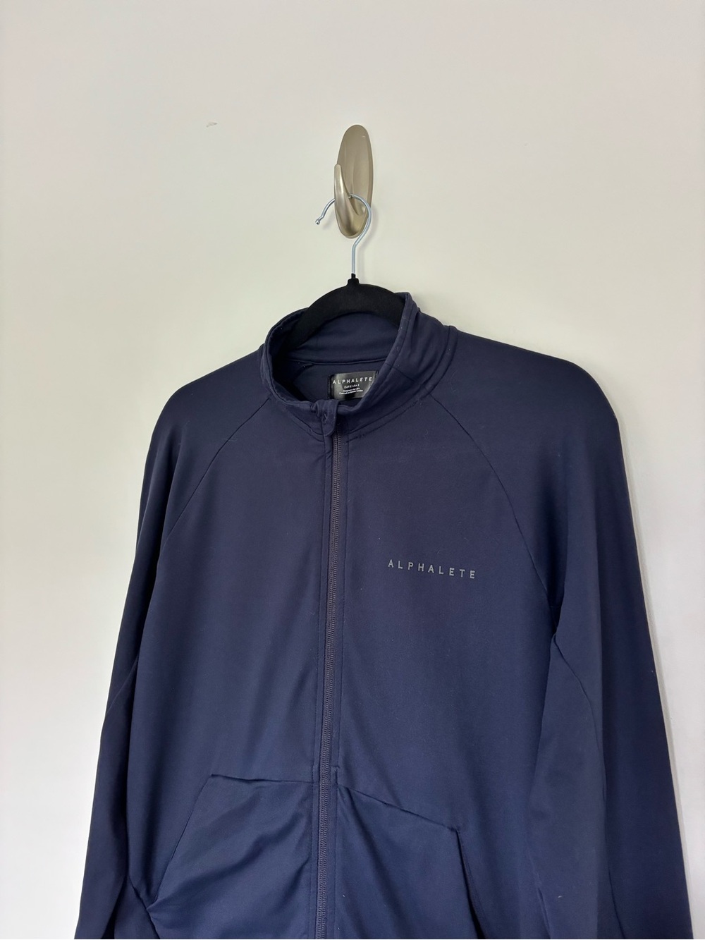 Alphalete Full Zip Up Sweater Navy Blue Men’s Small